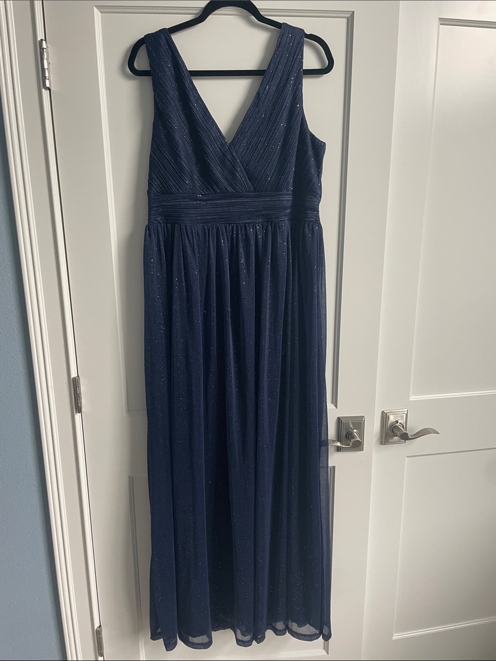 NEW Ever Pretty Navy Sleeveless Floor Length Dress, Women’s Size 18